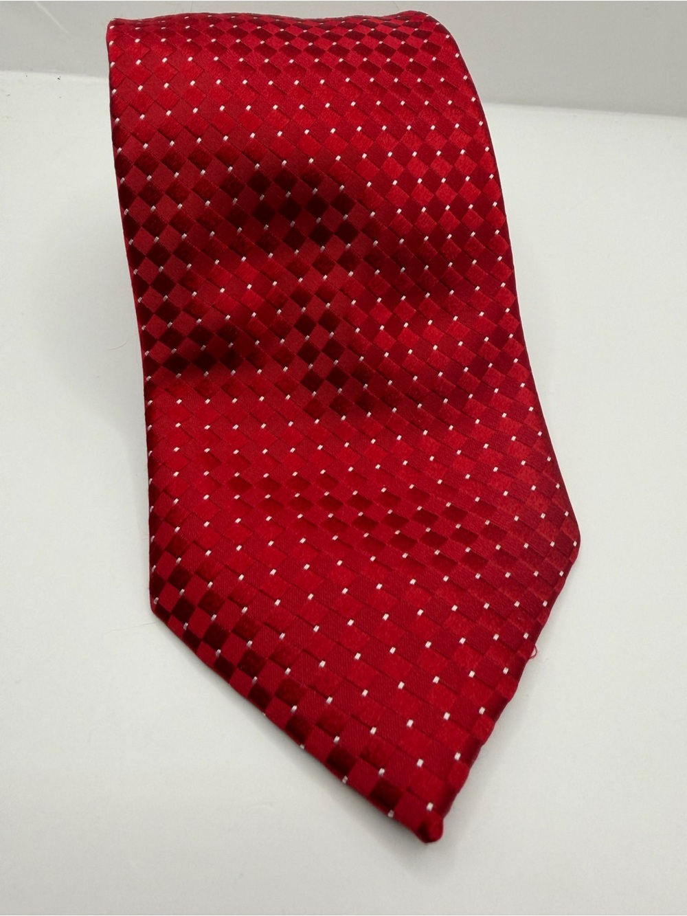 Donald J. Trump Red Textured Silk Tie